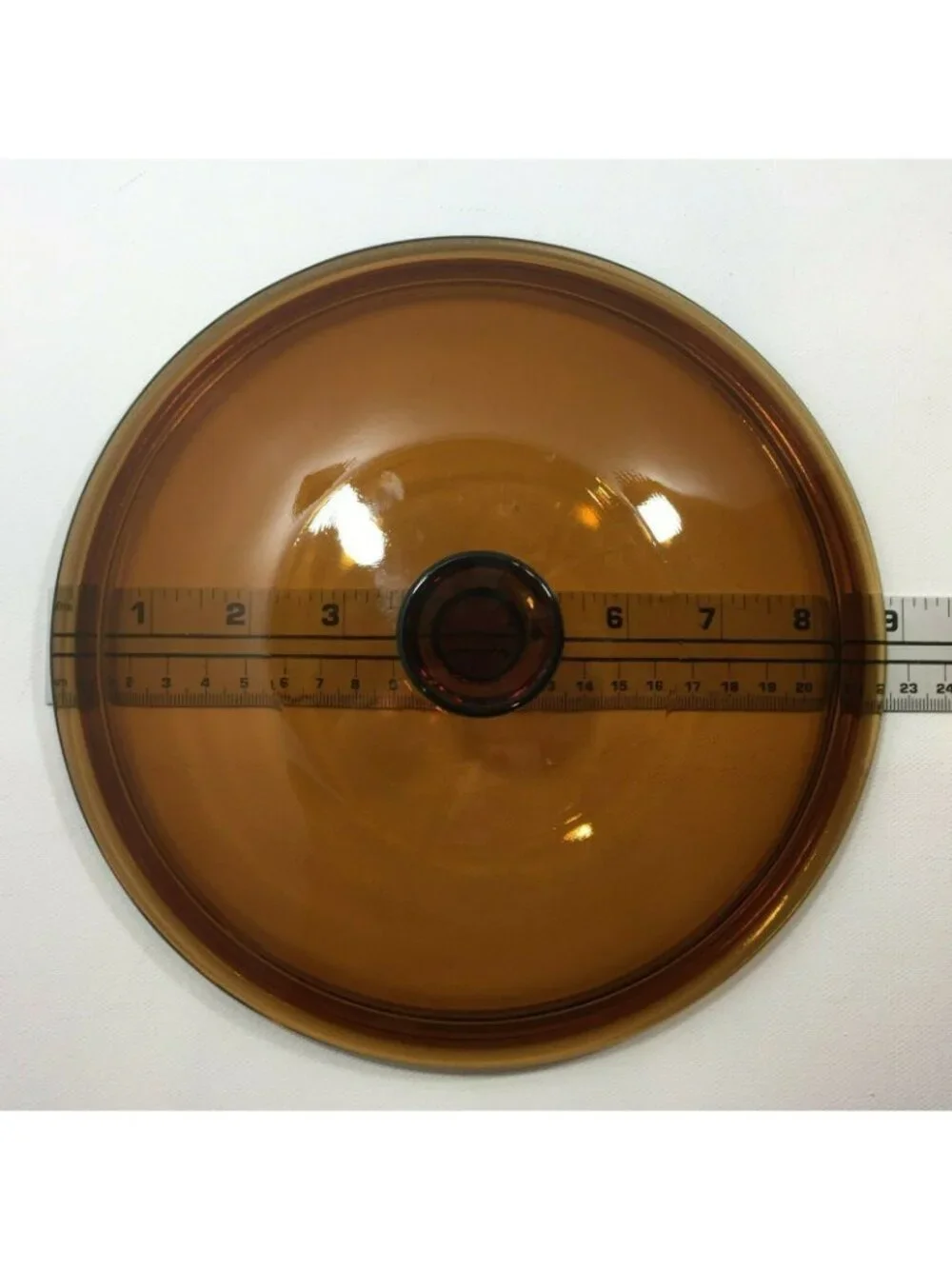 Amber Glass Pot Lid With Knob Handle 8-Inch Diameter For Cookware Replacement